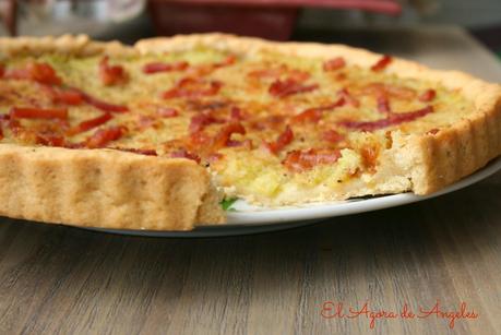 TARTA SALADA DE CALABACÍN Y BACON