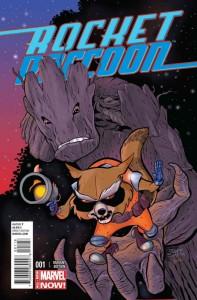 Portada de Jeff Smith para Rocket Raccoon Nº 1 exclusiva de la SDCC 2014 Rocket Raccoon Nº 1