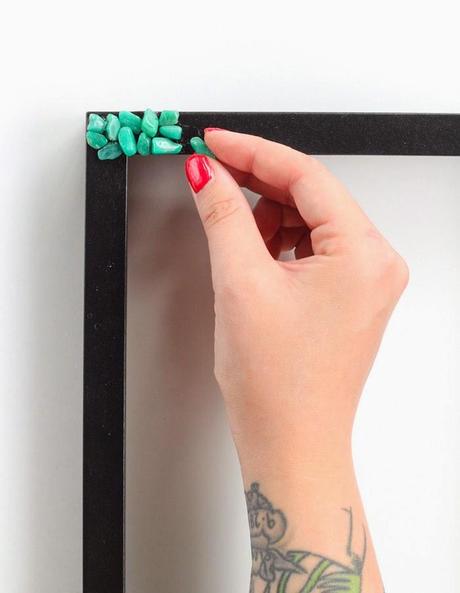 DIY: Marco con piedrecitas DIY: Marco con piedrecitas