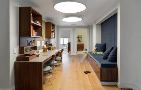 Decoracion Neutral.Un duplex newyorkino del mid century Decoracion Neutral.Un duplex newyorkino del mid century
