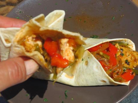 Fajitas o tacos de pollo olla GM Fajitas o tacos de pollo olla GM