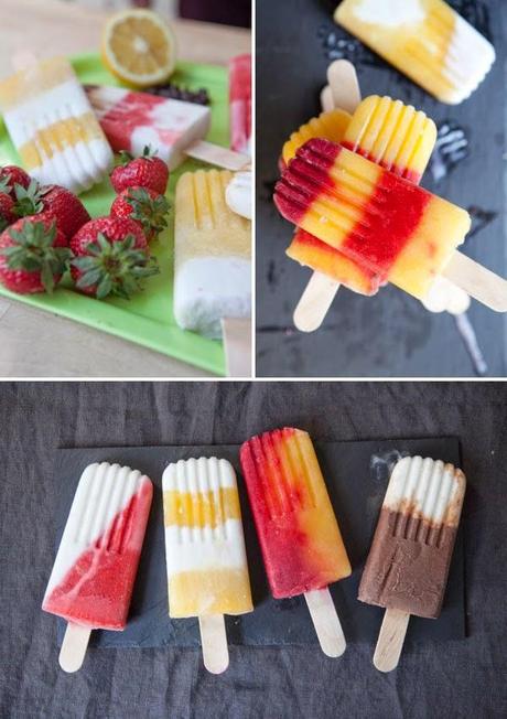 Helados de frutas frescas