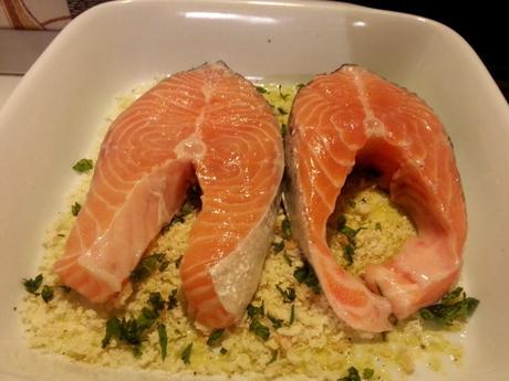 Rodajas de salmón al horno – Tranci di salmone al forno salmoneforno2