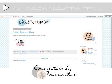 Como insertar una Firma en Blogger sin tocar HTML, super sencillo. Como insertar una Firma en Blogger sin tocar HTML, super sencillo.