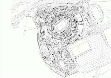 First Floor Plan Singapore SportsHub / DPArchitects