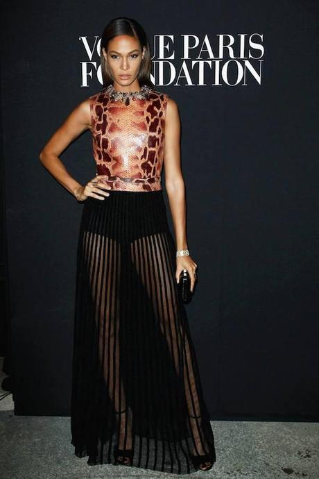 Joan Smalls, de Givenchy by Riccardo Tisci durante la Cena de Gala de Vogue Paris Foundation, celebrada en los jardines del Palacio Galliera en Paris.