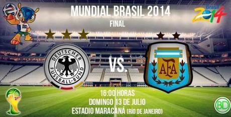 Ver Alemania vs Argentina Final Mundial Brasil 2014