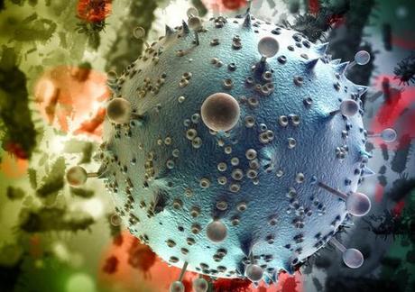 Representación en 3D del virus del sida. /Fotolia