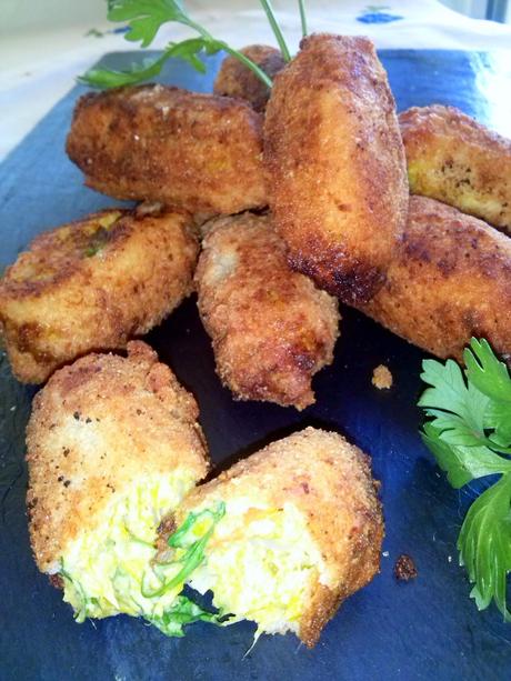 Falsas Croquetas de Calabaza y Zanahorias Falsas Croquetas de Calabaza y Zanahorias