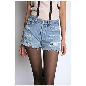 What is vintage clothing urban-renewal-vintage-destroyed-denim-short-profile