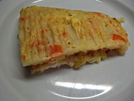 Merluza al horno con puré de zanahorias