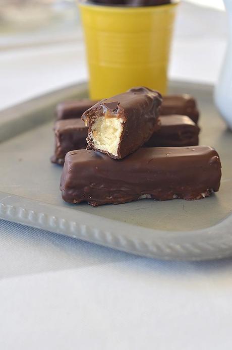 Barritas de galleta y chocolate caseros Barritas de galleta y chocolate caseros