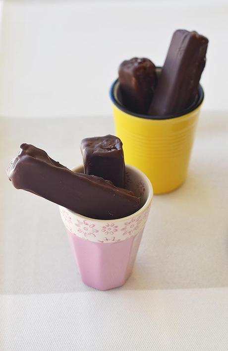 Barritas de galleta y chocolate caseros Barritas de galleta y chocolate caseros