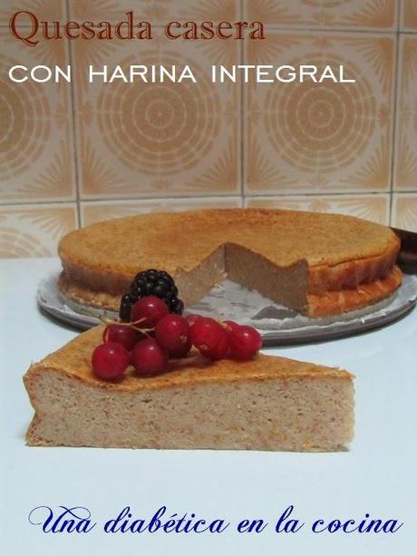 Quesada casera con harina integral