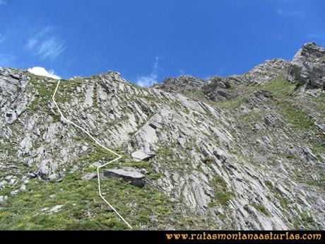 Ruta Tuiza Siegalavá: Pequeño destrepe en la bajada