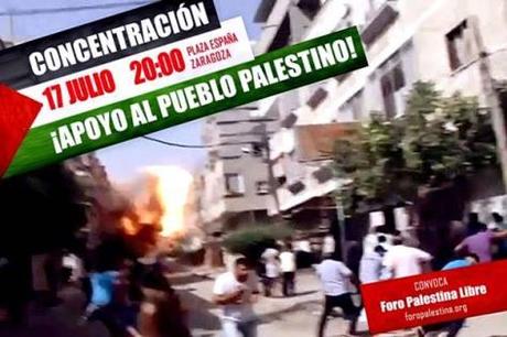 Concentración en apoyo a Gaza - Jueves 17 julio - 20h Pza. España
