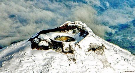 dentro de un volcán