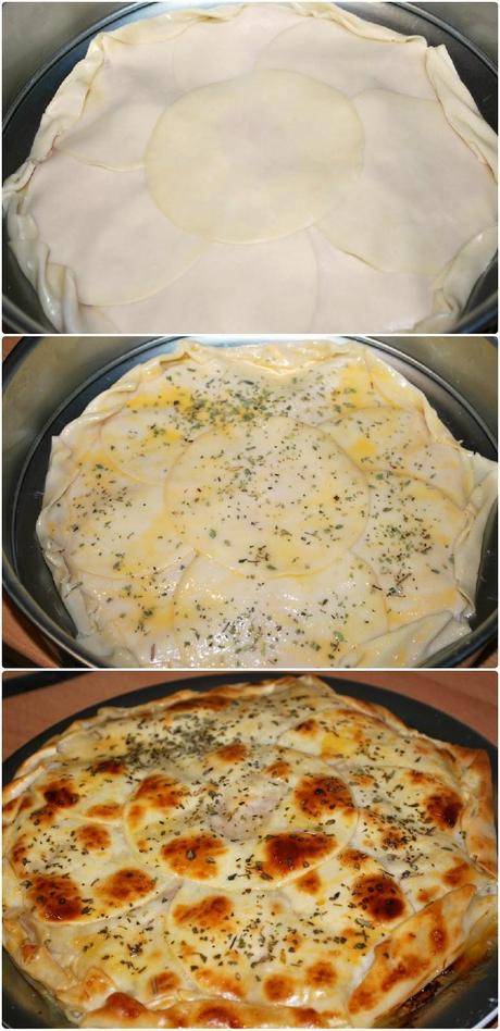 Empanada con obleas Empanada con obleas