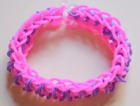 Cómo hacer una pulsera de gomas modelo Desigual Cómo hacer una pulsera de gomas modelo Desigual