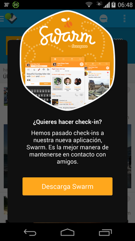 swarm android Opinión: Swarm de Foursquare no convence