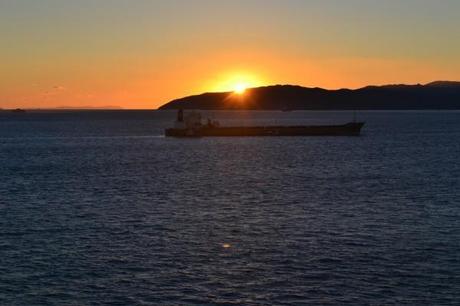 Atardecer en el Estrecho de Gibraltar