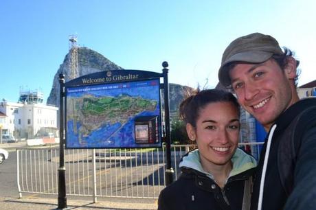 Con Janire, en el peñón de Gibraltar