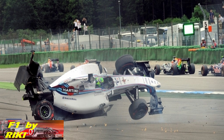 MASSA ES VICTIMA EN OTRO ACCIDENTE APARATOSO EN EL INICIO DE UN GP, ESTA VEZ EL PAULISTA CULPA A MAGNUSSEN