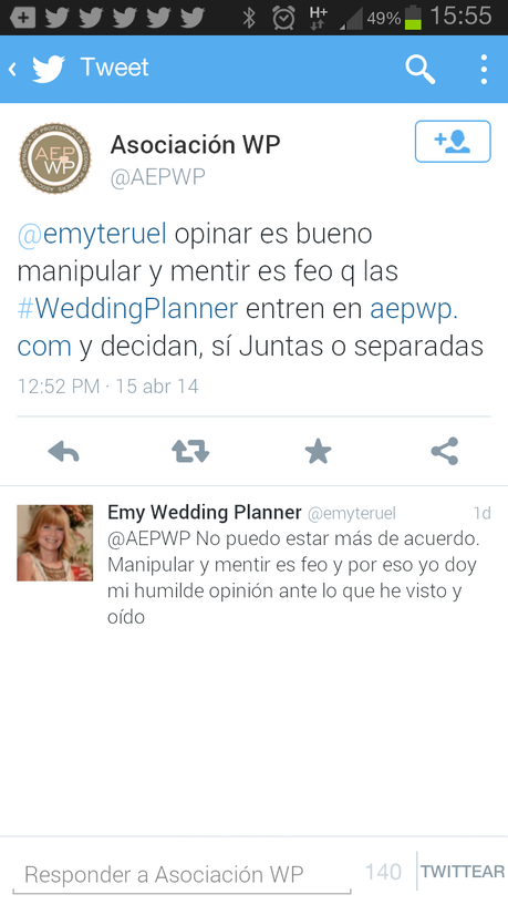 La Asociación Española Profesional de Wedding Planners (AEPWP) 2 parte: lo que mal empieza, mal acaba...