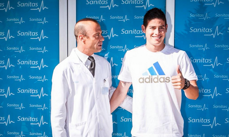James Rodríguez pasó los exámenes médicos y en las próximas horas será presentado como nuevo jugador del Real Madrid James Rodríguez pasó los exámenes médicos y en las próximas horas será presentado como nuevo jugador del Real Madrid