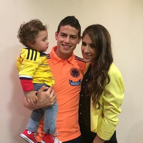 James Rodríguez y Daniela Ospina