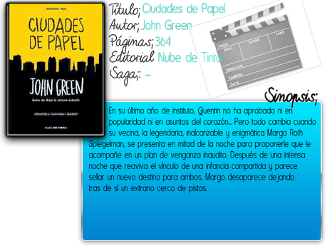 Reseña; Ciudades de Papel by John Green