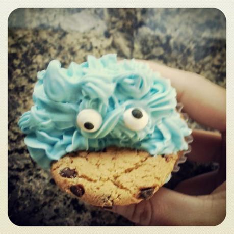 Cookie Monster cupcakes