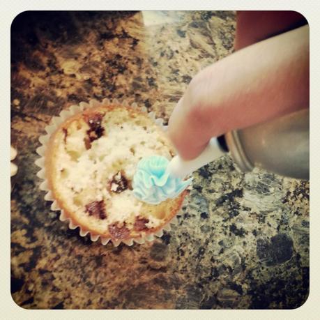 Cookie Monster cupcakes