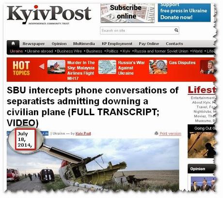 Demuestran que videos filtrados por Ucrania  son anteriores al derribo del MH71
