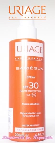 Bariésun Spray SPF30 de Uriage Además de Proteger, Hidrata la Piel en Profundidad