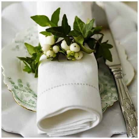 inspiración: mesas en verde // inspiration: green table settings