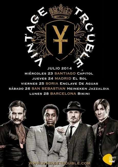 Llegan Vintage Trouble a Madrid.