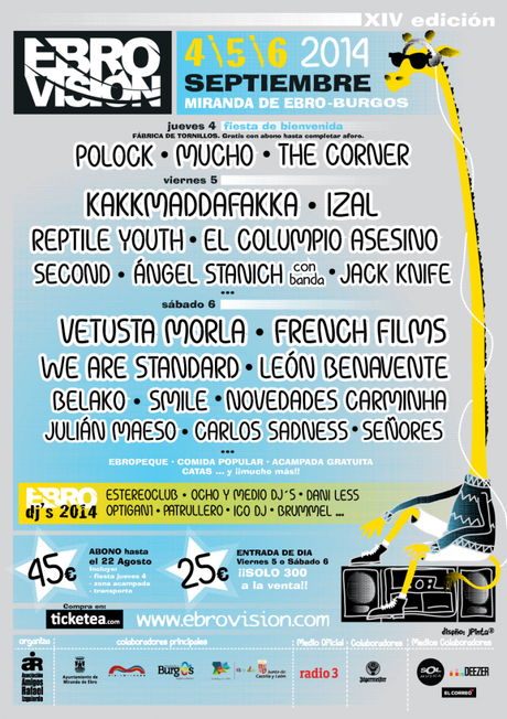 Jack Knife, Señores, The Corner, Carlos Sadness y Smile al EBROVISIÓN 2014