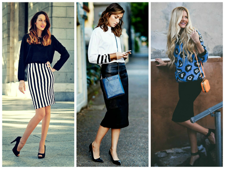 How to wear... Faldas Lápiz How to wear... Faldas Lápiz