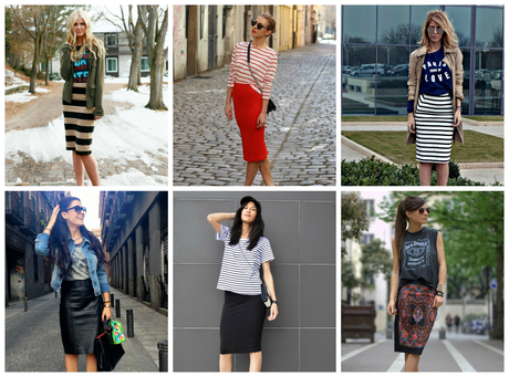 How to wear... Faldas Lápiz How to wear... Faldas Lápiz