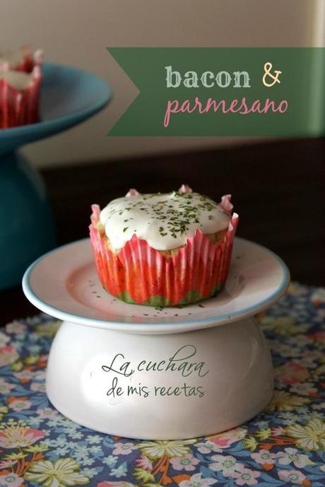 Muffins salados de bacon y parmesano baconyparmesano