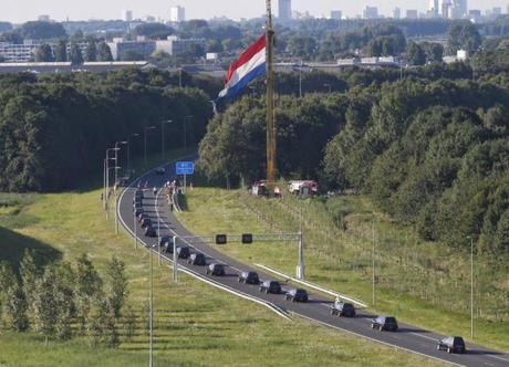 Recibimiento en Holanda a los muertos en el vuelo  MH17 de Malaysia Airlines