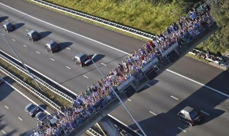 Recibimiento en Holanda a los muertos en el vuelo  MH17 de Malaysia Airlines