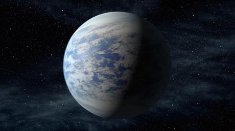 Concepto artístico del planeta Kepler-69c