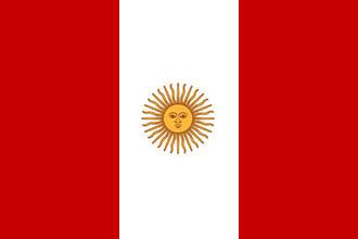 Símbolos Patrios del Perú tercera bandera peru 1822