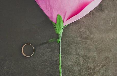 Diy | Rosa gigante de papel crepe Diy | Rosa gigante de papel crepe