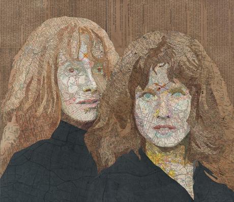 Mapamundi: el arte con mapas de Matthew Cusick como hacer un retrato de collage artístico