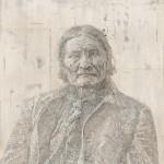 Mapamundi: el arte con mapas de Matthew Cusick Retrato de mujer india collage