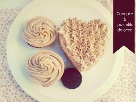 Cupcakes y frosting de oreo Cupcakes y frosting de oreo