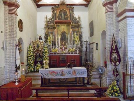 San Benito Abad con la Medalla de Oro de la Villa de Cantillana.